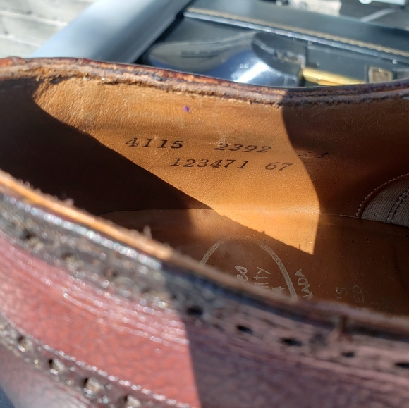 Dack's shoes U-wing zebu grain oxfords sz 11.5 - Picture 9 of 10